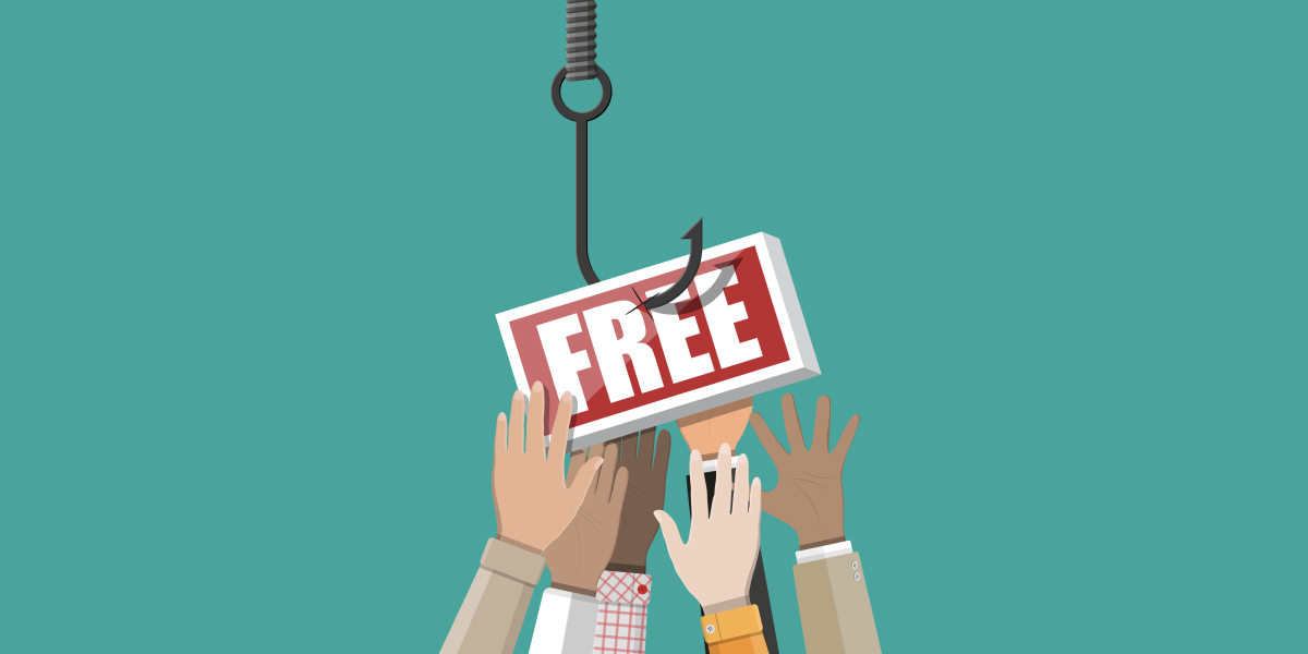  Omnibus dyrektywa – napis „Free” zawieszony na haczyku, ku któremu wyciągają się dłonie klientów